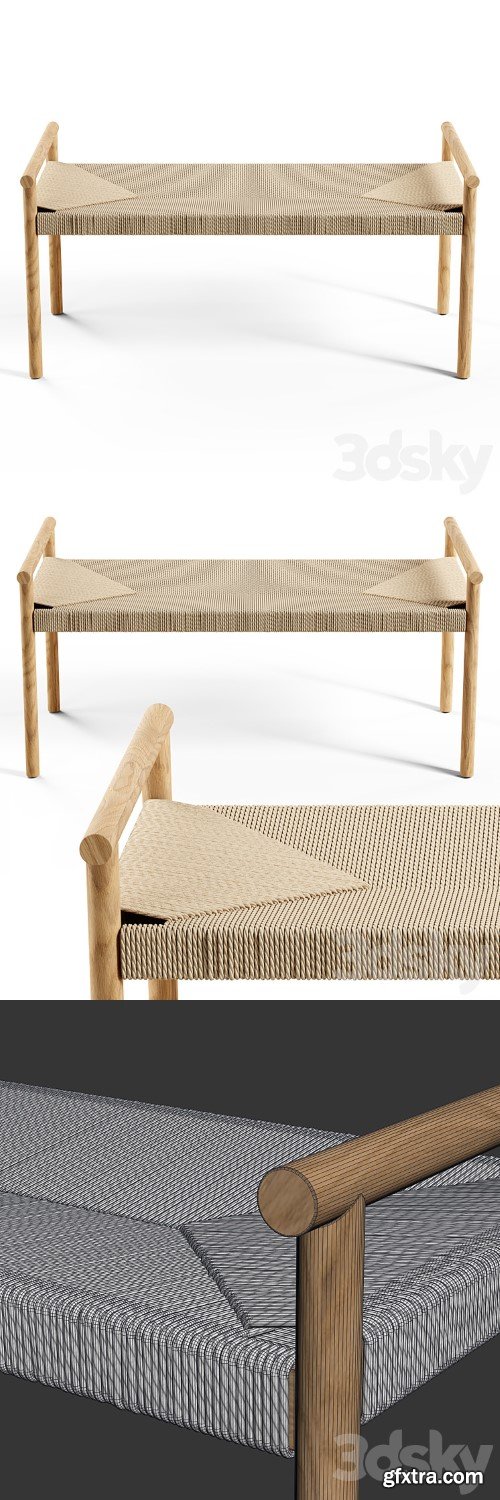 Zara Home - The braided bench - Large