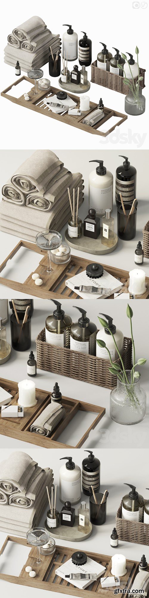 Decorative set for the bathroom - 6