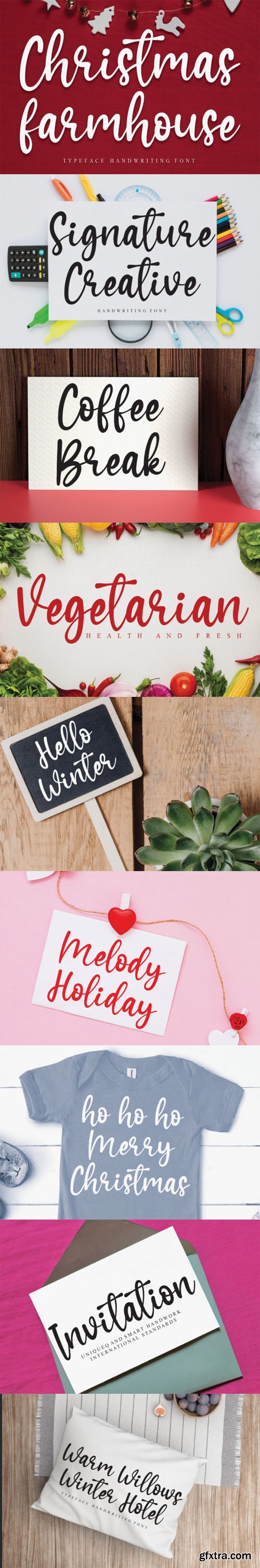 Christmas Farmhouse - Joyful Handwritten Font Christmas Farmhouse - Joyful Handwritten Font