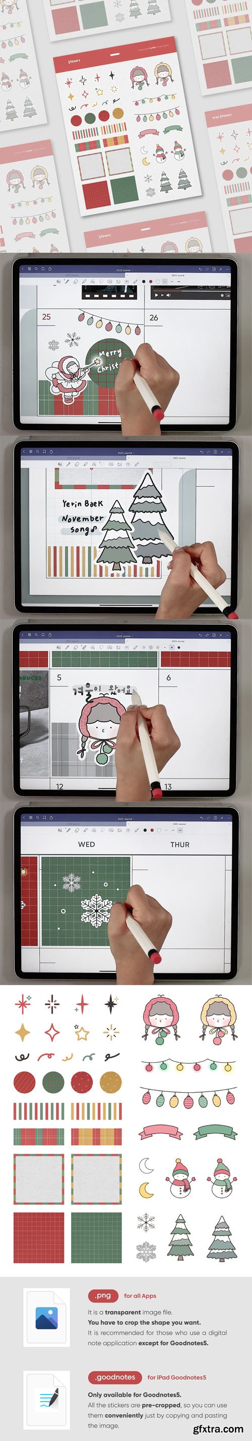 Holiday Stickers [PNG/Goodnotes]