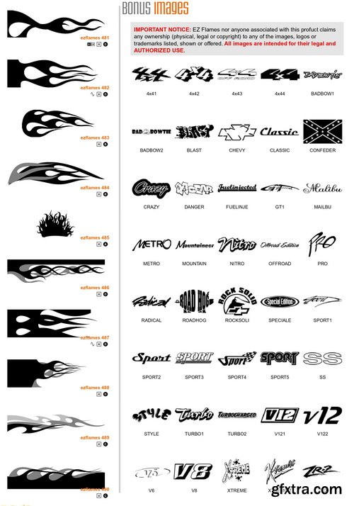 EZ Flames 3xCD, 740 Vector Flames