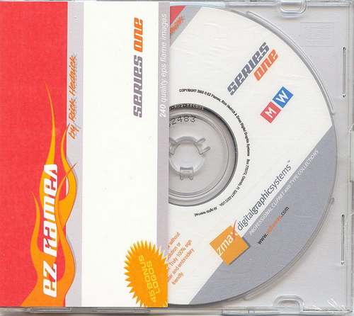 EZ Flames 3xCD, 740 Vector Flames