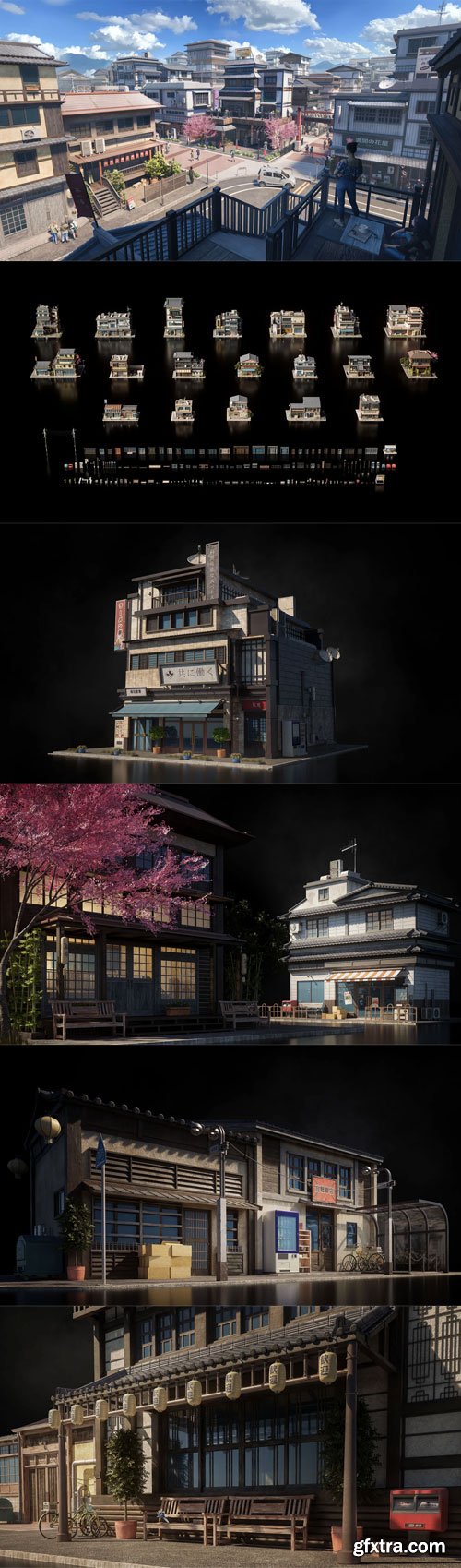 KitBash3D - Japanese Neighborhoods KitBash3D - Japanese Neighborhoods