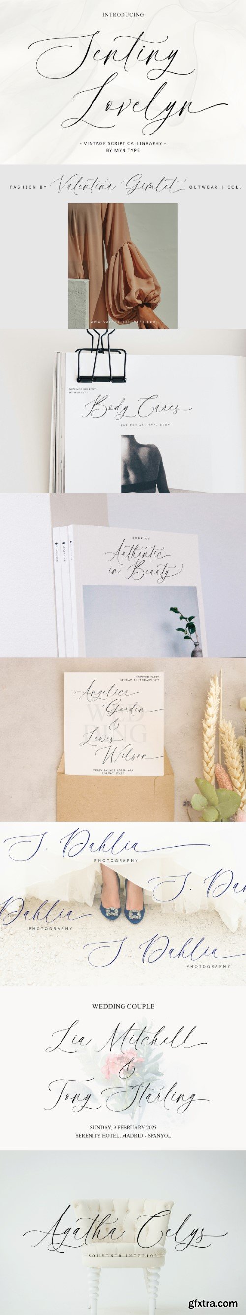 Creativemarket - Sentiny Lovelyn - Script Calligraphy