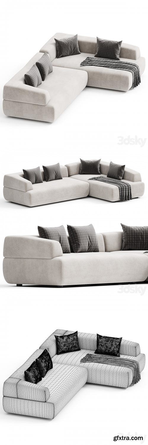 ITALO | Sofa with chaise longue By Minimomassimo