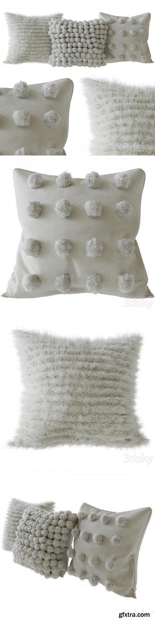 Scandinavian wool pillows