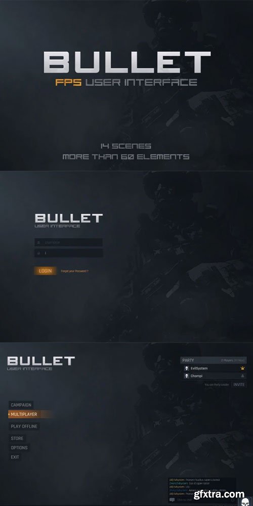 Craftpix - Bullet Game UI Craftpix - Bullet Game UI