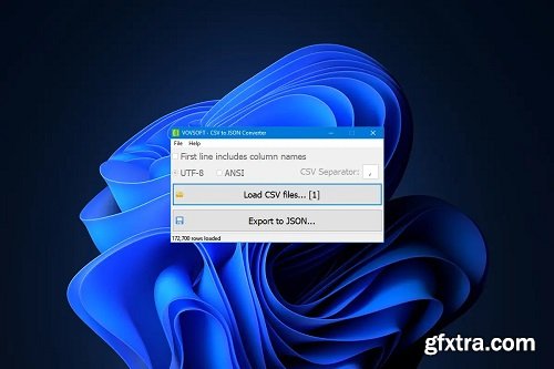 VovSoft CSV to JSON Converter 1.2