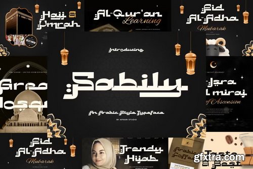 CreativeMarket - Arabic Style Font Bundle - 278545883