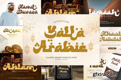CreativeMarket - Arabic Style Font Bundle - 278545883