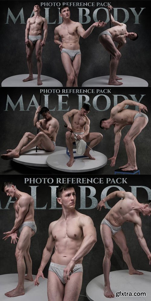ArtStation - A Male Body-Photo Reference Pack-1022 JPEGs noAI