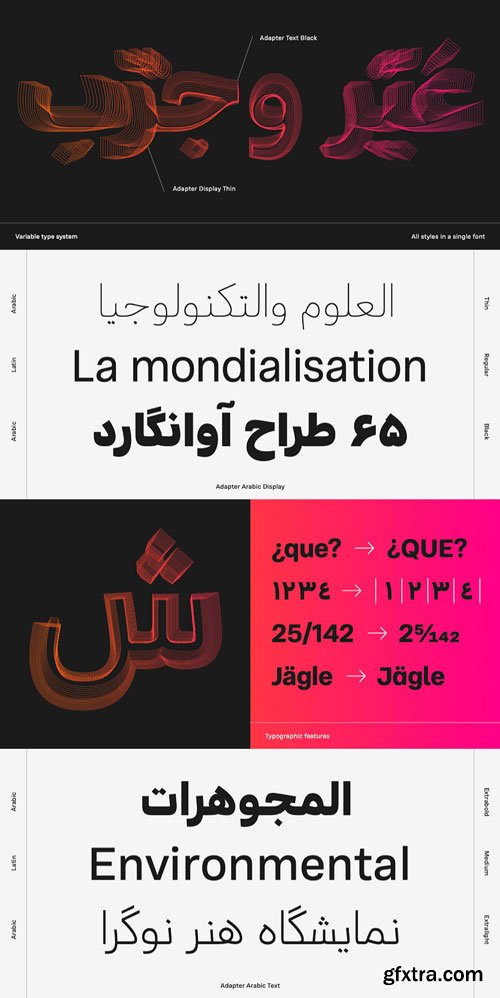 Rosetta Type - Adapter Arabic Display