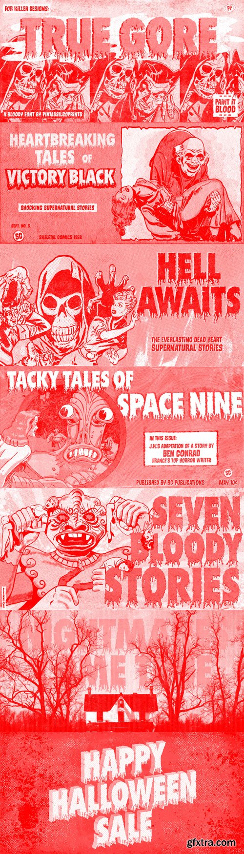 PintassilgoPrints - True Gore Font Family