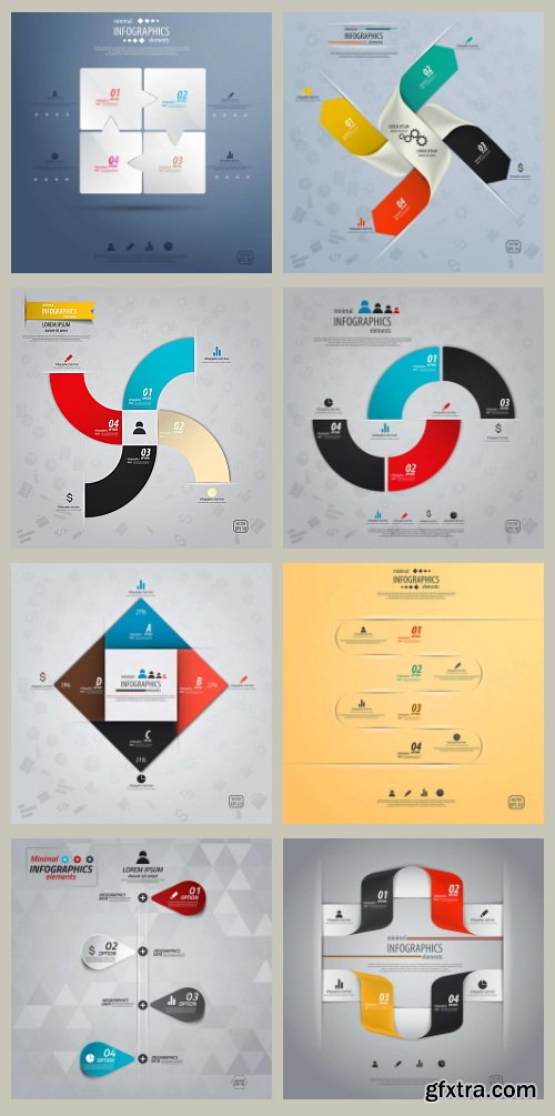 Infographics Collection 62, 25xEPS