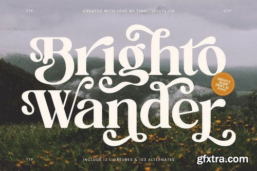 Myfonts - Brighto Wander Font Family