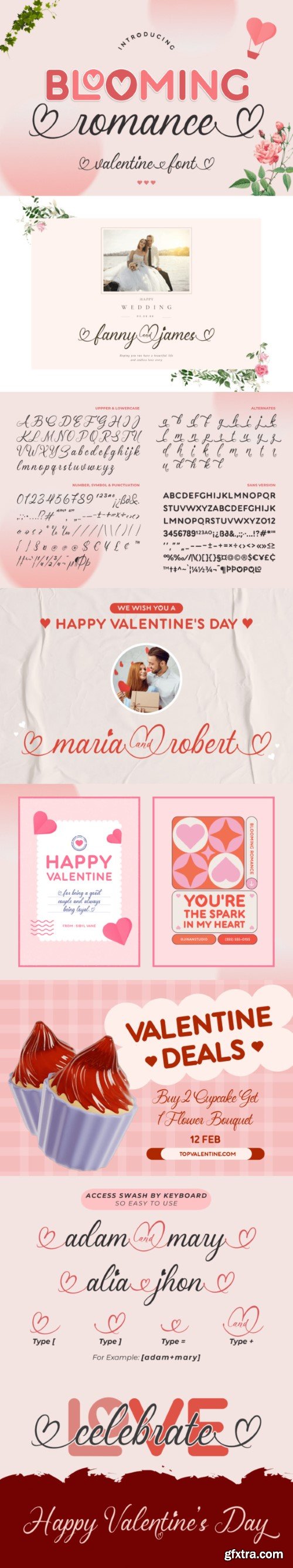 Blooming Romance Duo Font