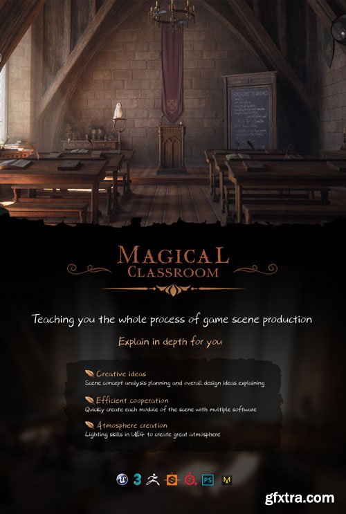 Magical Classroom Scene Creating for Games