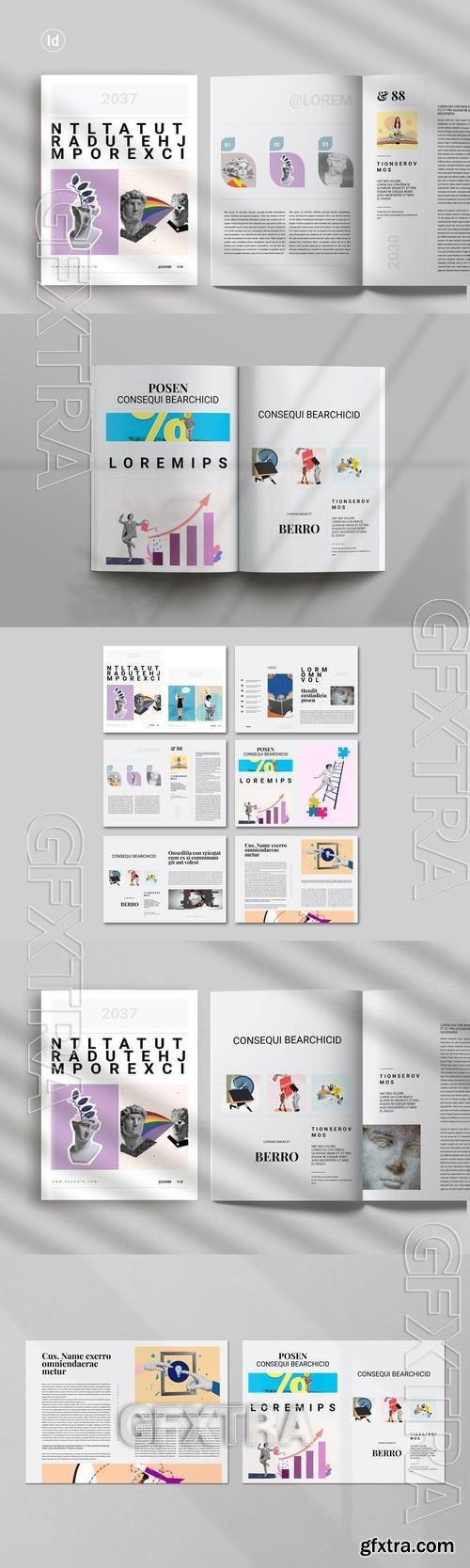 Art Full Portfolio Magazine Template 65XB5AA