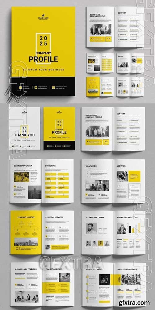 Professional Company Profile Template YK4FW86