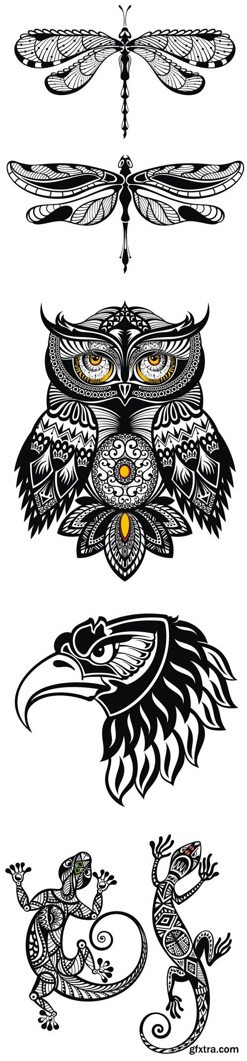Design elements vector set, tattoo designs 1