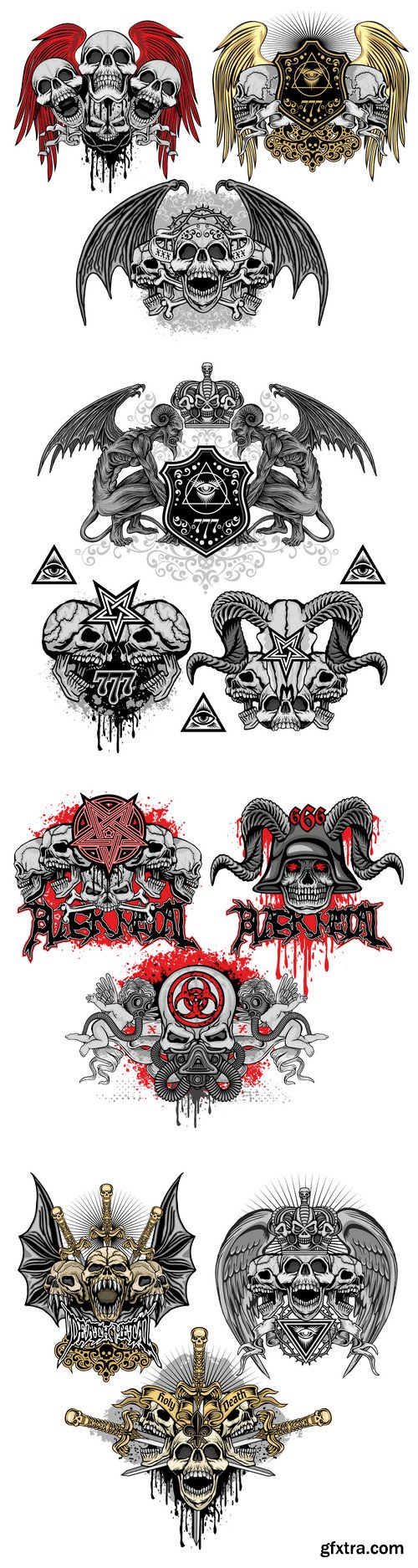 Design elements vector set, tattoo designs 2