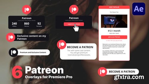 Videohive - Patreon Subscribe Overlays - 45991186 Videohive - Patreon Subscribe Overlays - 45991186