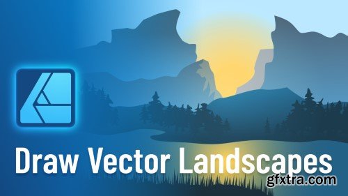 Draw Simple Landscape Vector Art Illustration in Affinity Designer for Beginners