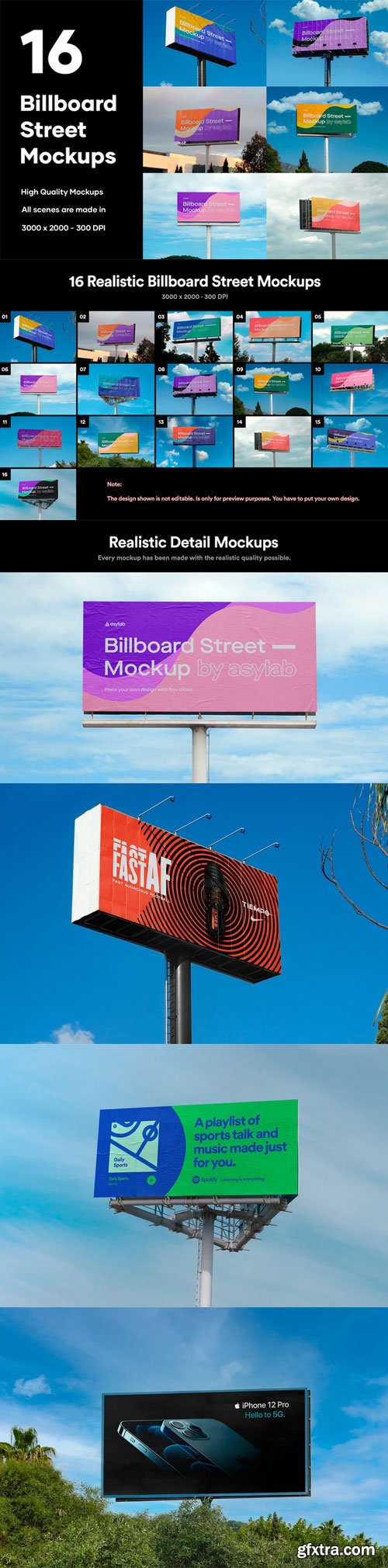 Asylab - 16 Billboard Street Mockups Asylab - 16 Billboard Street Mockups
