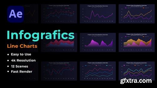 Videohive Infographics Line Charts 55438487
