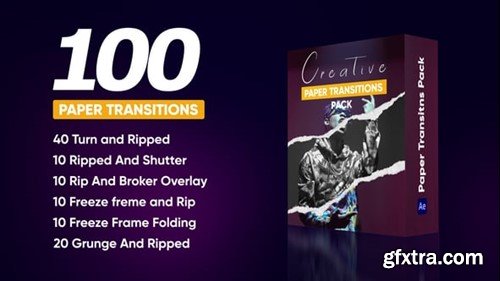 Videohive Creative Paper Transitions Pack 56045103