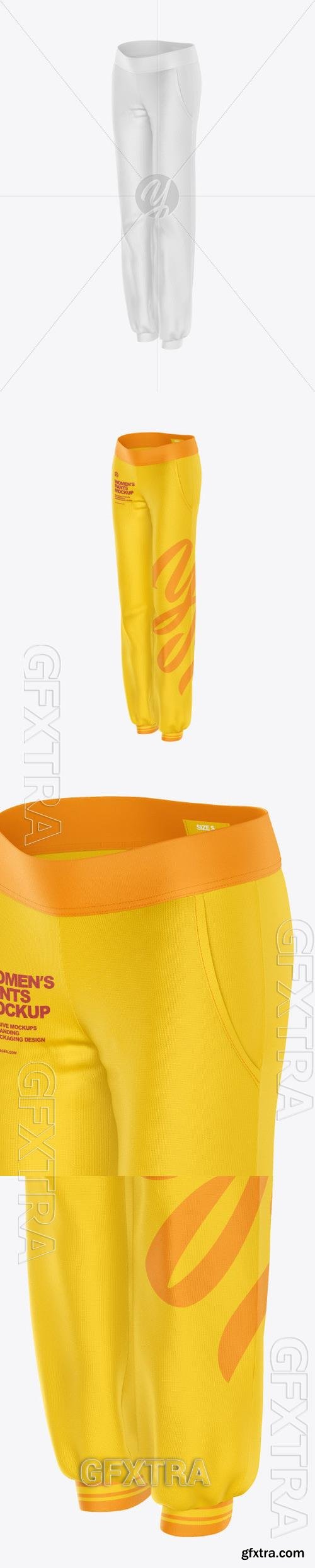 Womens Pants Mockup - Half Side View 91347