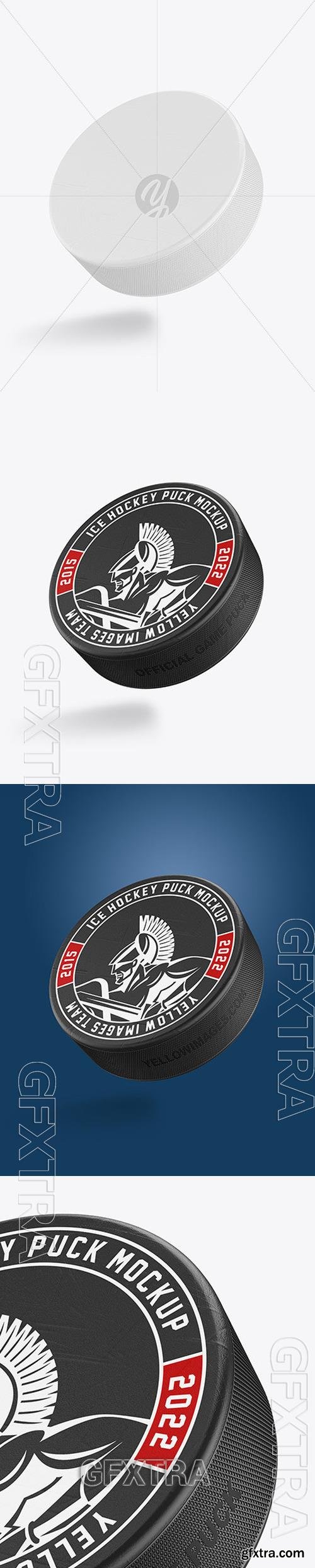 Flying Hockey Puck Mockup 97287