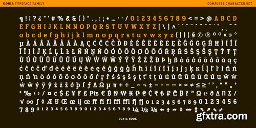 Gonia Font Family