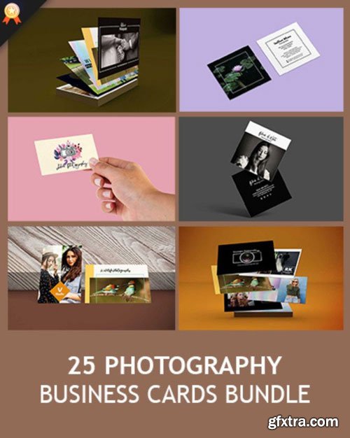 PhotoWhoa - 25 Photography Business Cards Bundle