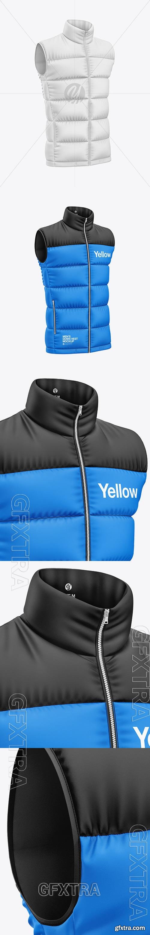Matte Down Vest Mockup 93845 Matte Down Vest Mockup 93845