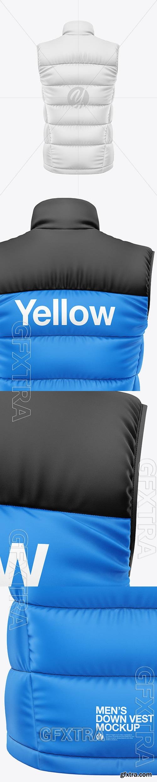 Matte Down Vest Mockup 93793 Matte Down Vest Mockup 93793