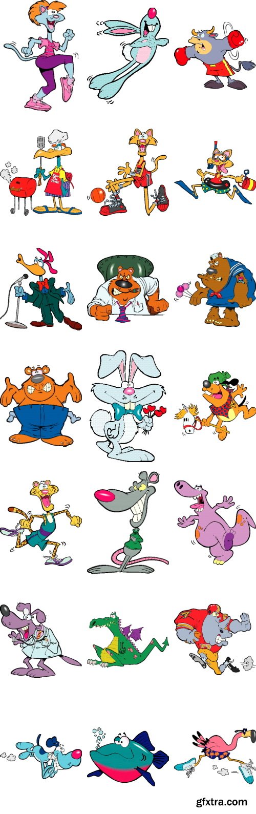 TOONADAY - Animals 50xEPS by Ron Leishman