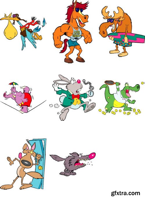 TOONADAY - Animals 50xEPS by Ron Leishman