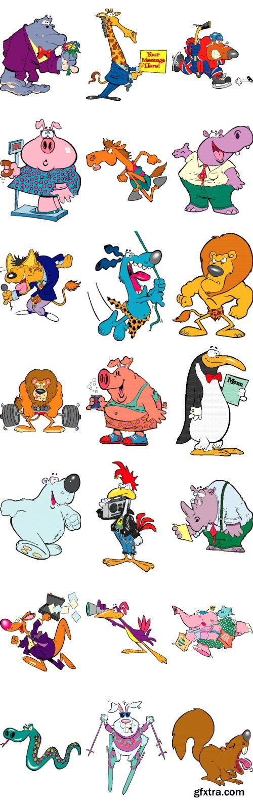 TOONADAY - Animals 50xEPS by Ron Leishman