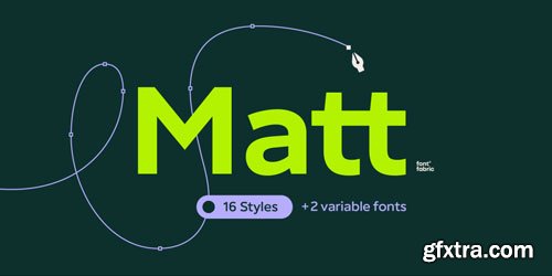 Myfonts - Matt Font Family