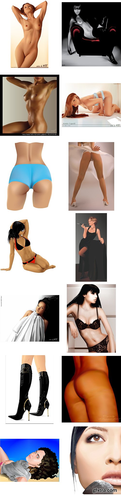 Interesting 81 Vector Works from Russian Designers in AI&amp;CDR