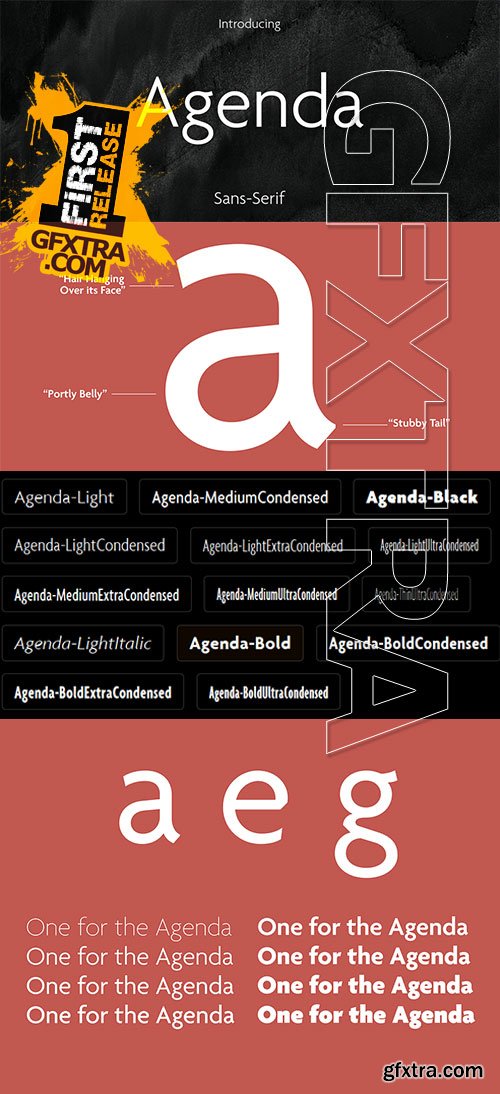 Agenda One - The Iconic Typefaces of the Nineties 60xTTF Agenda One - The Iconic Typefaces of the Nineties 60xTTF