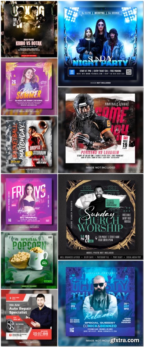 Flyer template in psd vol 1