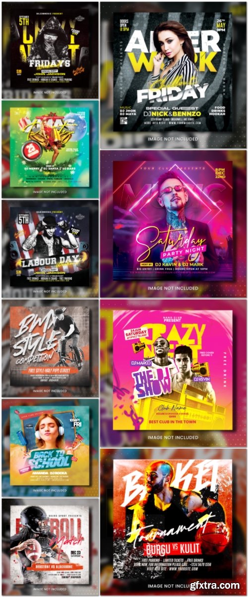 Flyer template in psd vol 2