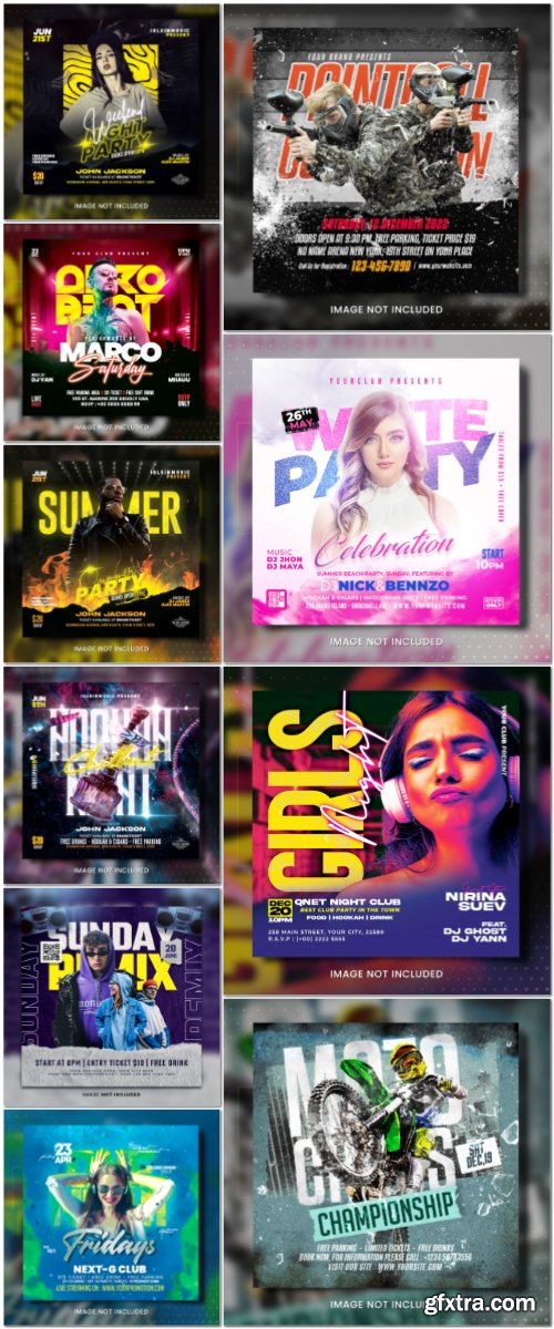 Flyer template in psd vol 3