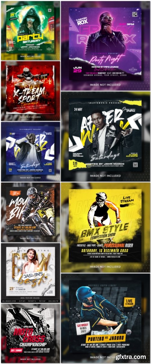 Flyer template in psd vol 4