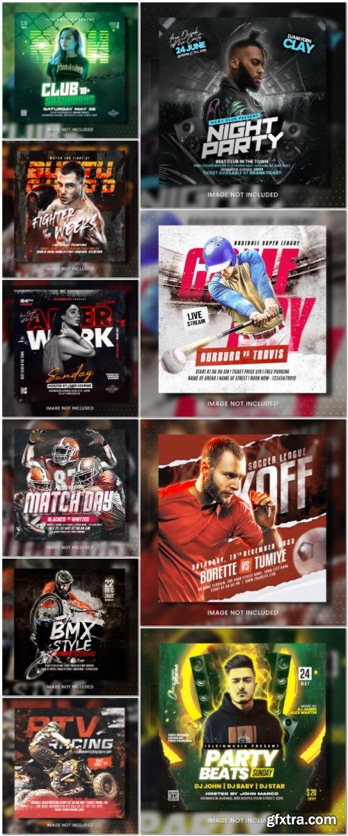 Flyer template in psd vol 5