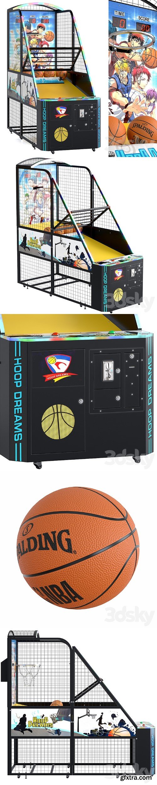 Hoop Dreams Basketball Game Machine. Ball