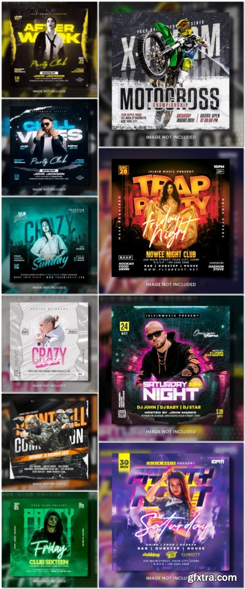 Flyer template in psd vol 8