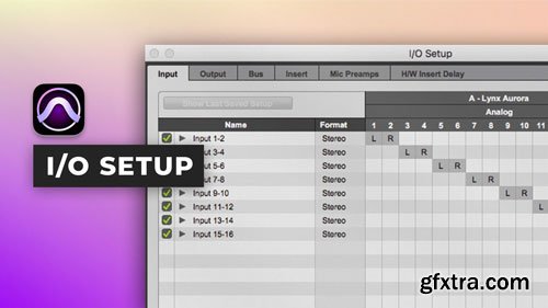 Puremix - I/O setup in Pro Tools